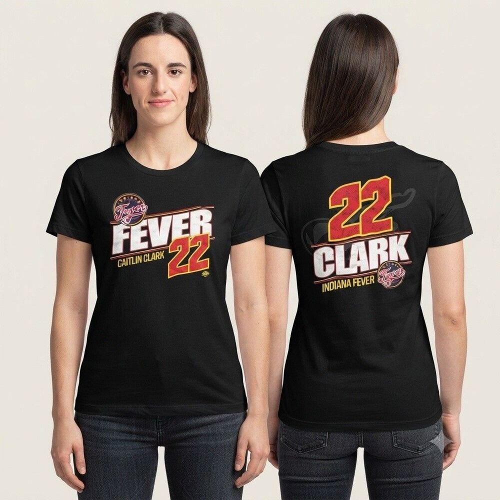 NBA Indiana Fever Caitlin Clark #22 Black Graphic Tee